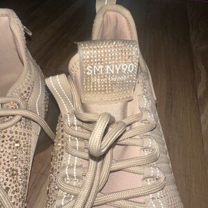 Steve Madden Women's Sparkling Beige Sneakers